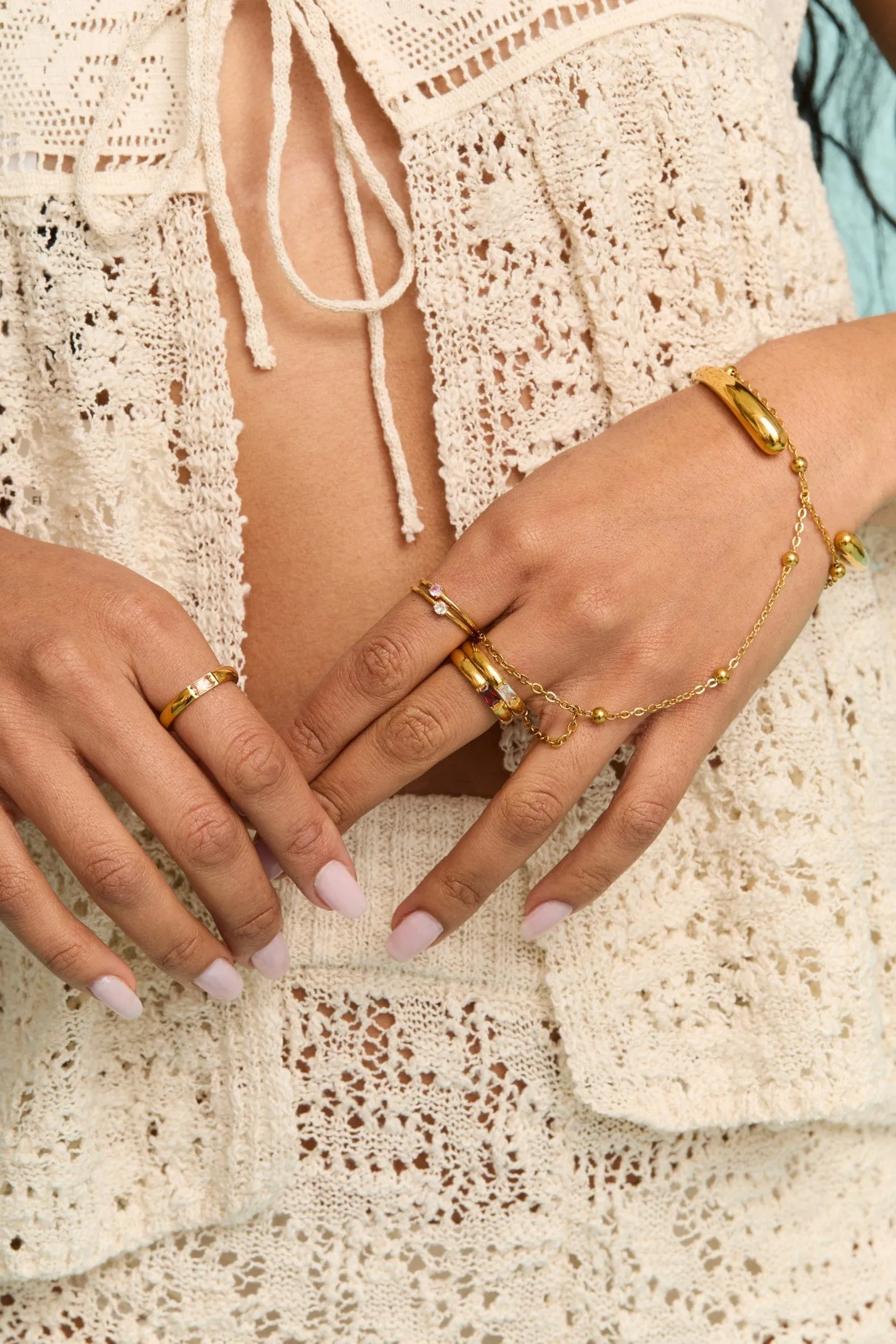 Sol Hand Chain Bracelet sold by Petit Moments product image thumbnail 2