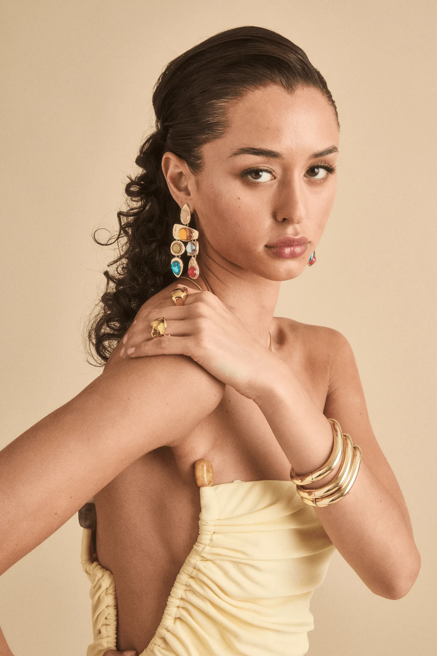 Multi Stone Earrings sold by Petit Moments product image thumbnail 3