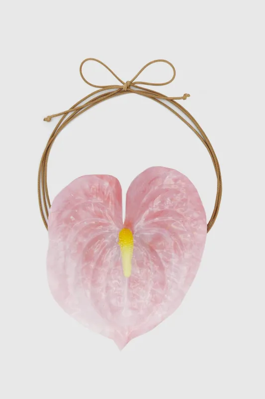 Anthurium Flower Necklace sold by Petit Moments