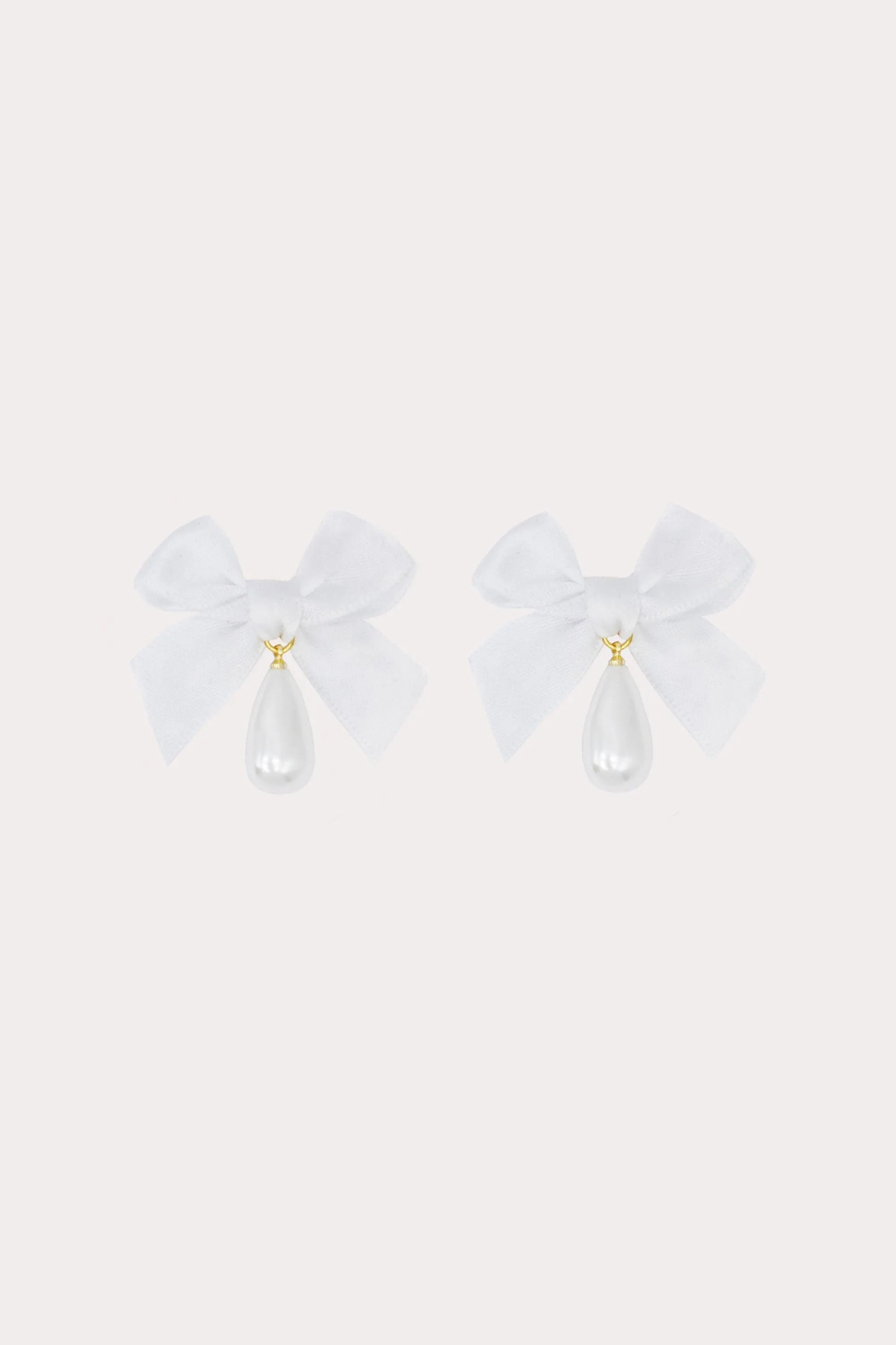 Bow Drop Pearl Earrings sold by Petit Moments product image thumbnail 4