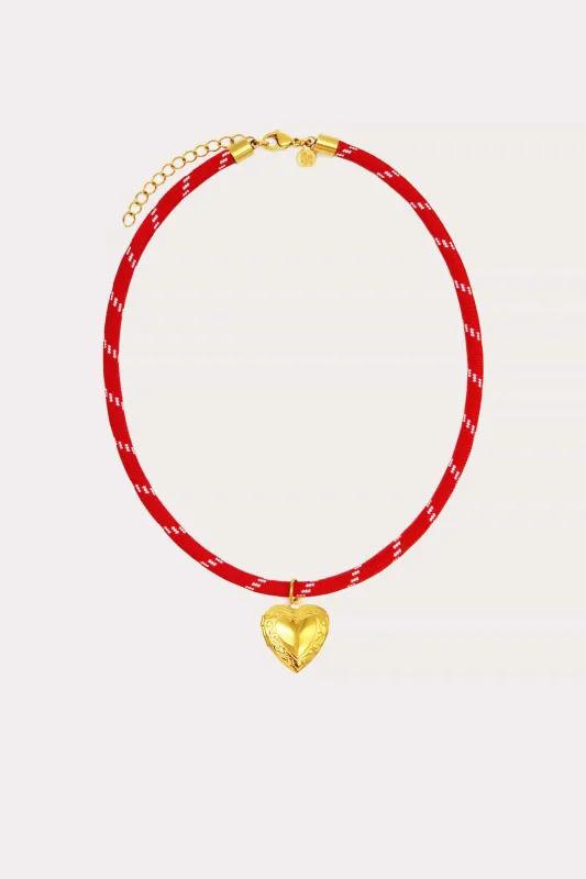 Locket Charm Paracord Necklace made by Petit Moments