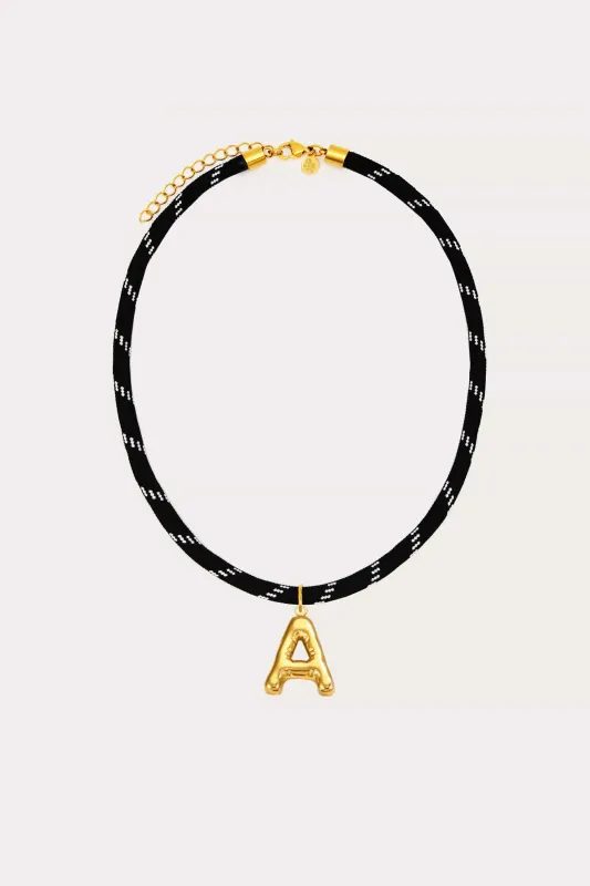 Bubble Initial Paracord Necklace made by Petit Moments