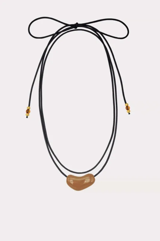 Resin Nugget Corded Tie Necklace made by Petit Moments