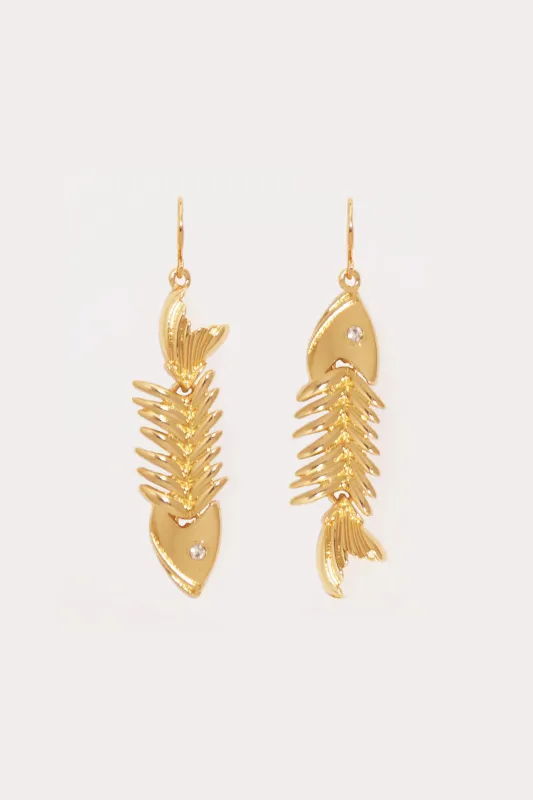 Fishbone Earrings made by Petit Moments