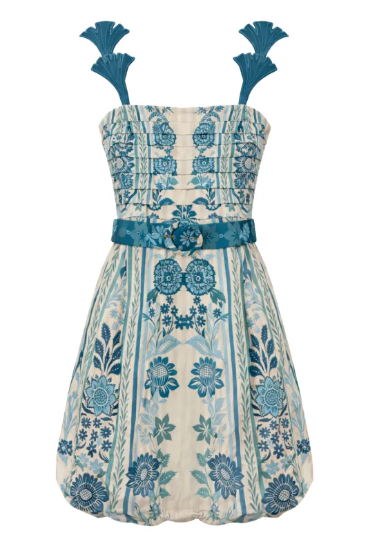 Chloe Paisley Stripe Mini Dress made by Anna Cate