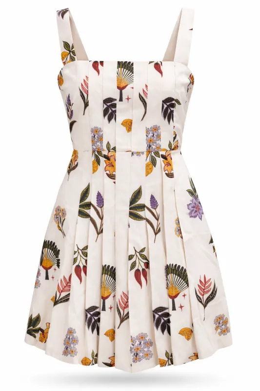 Marlowe Botanical Mini Dress made by Anna Cate