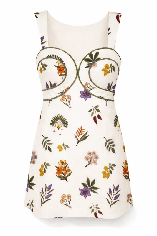 Callie Botanical Mini Dress made by Anna Cate