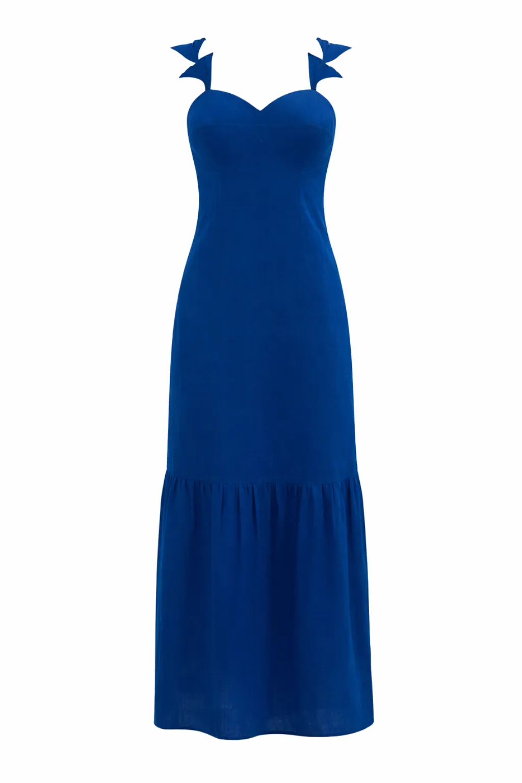 Zoe Royal Blue Midi Dress sold by Anna Cate