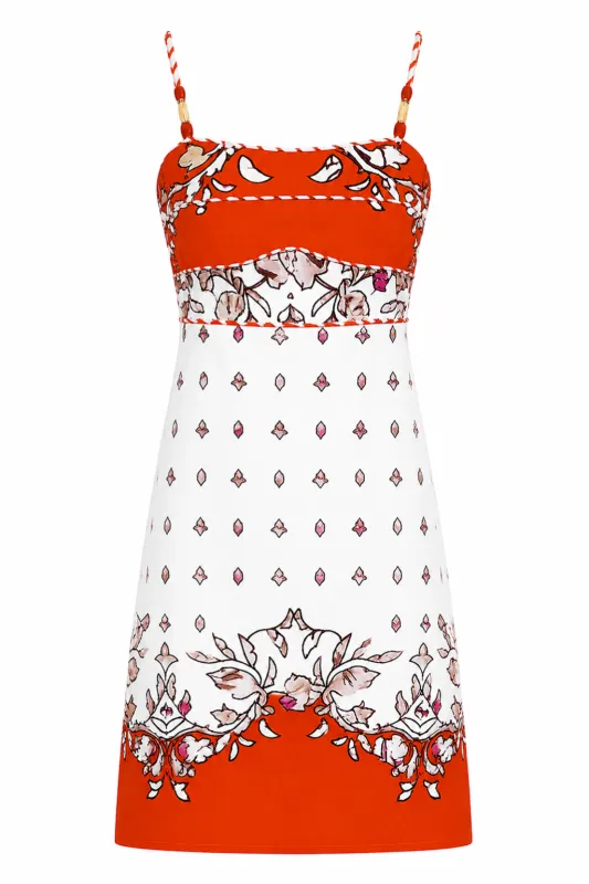 Lauryn Summer Stitch Floral Mini Dress made by Anna Cate