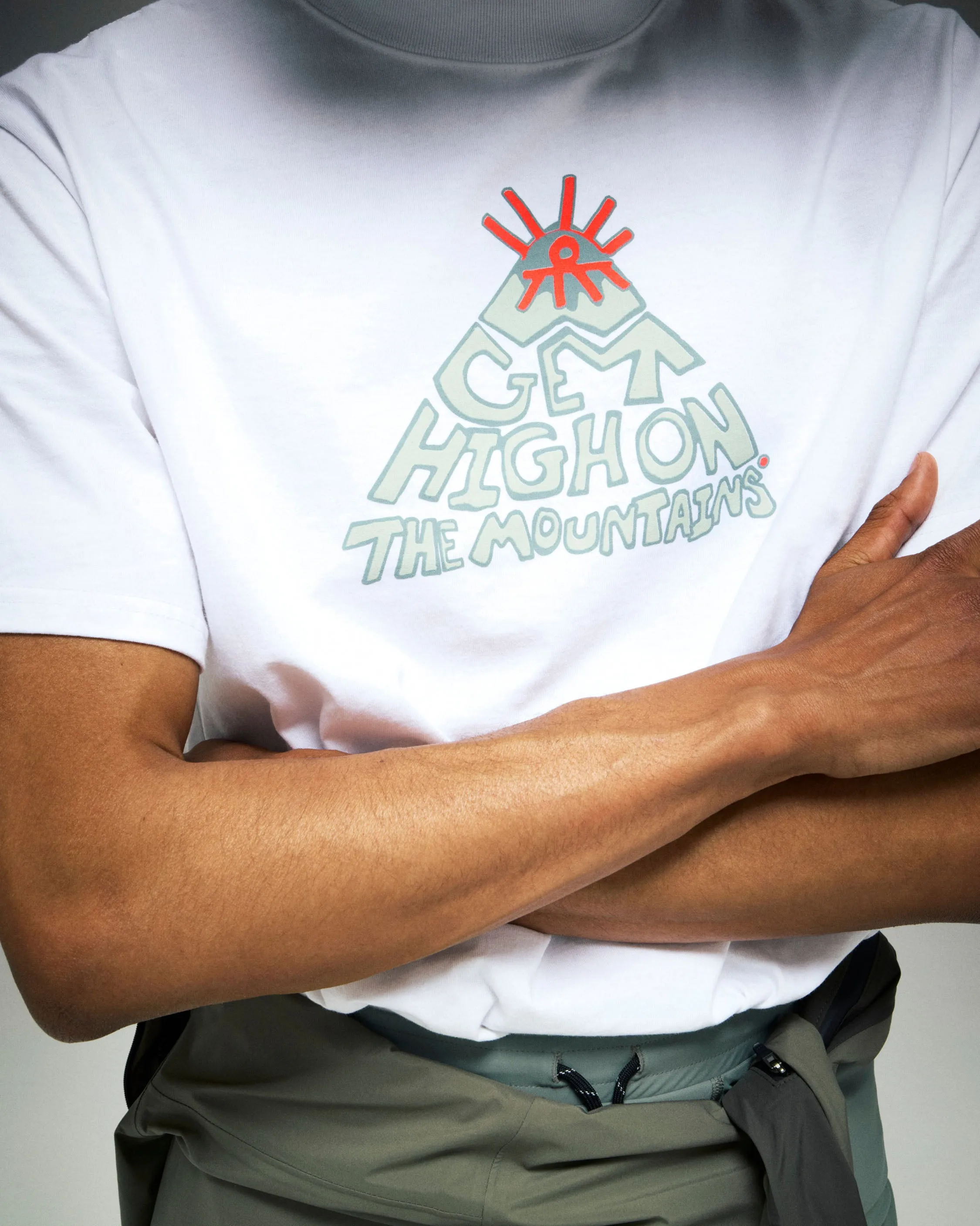 California Cotton Tee, Mountains Vintage White sold by District Vision product image thumbnail 3