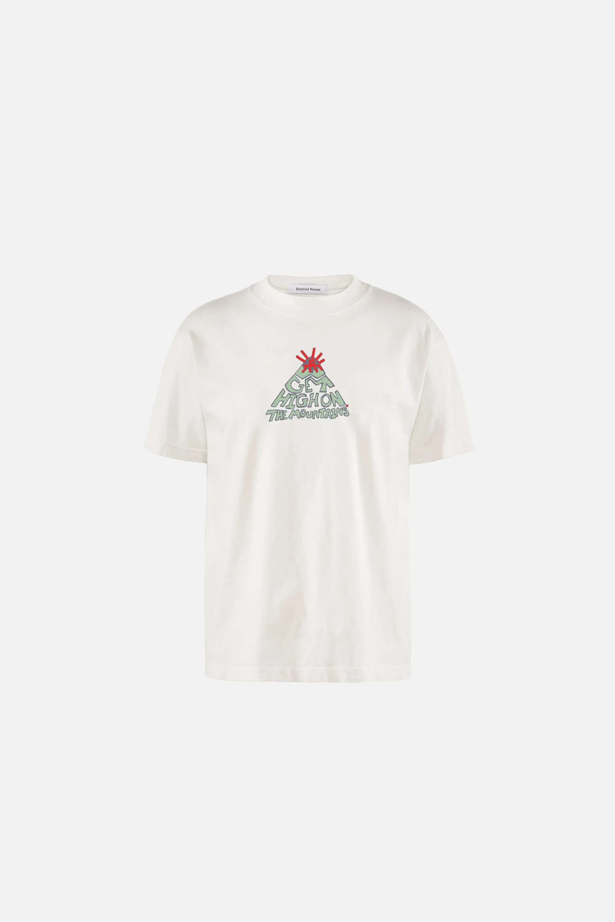 California Cotton Tee, Mountains Vintage White sold by District Vision