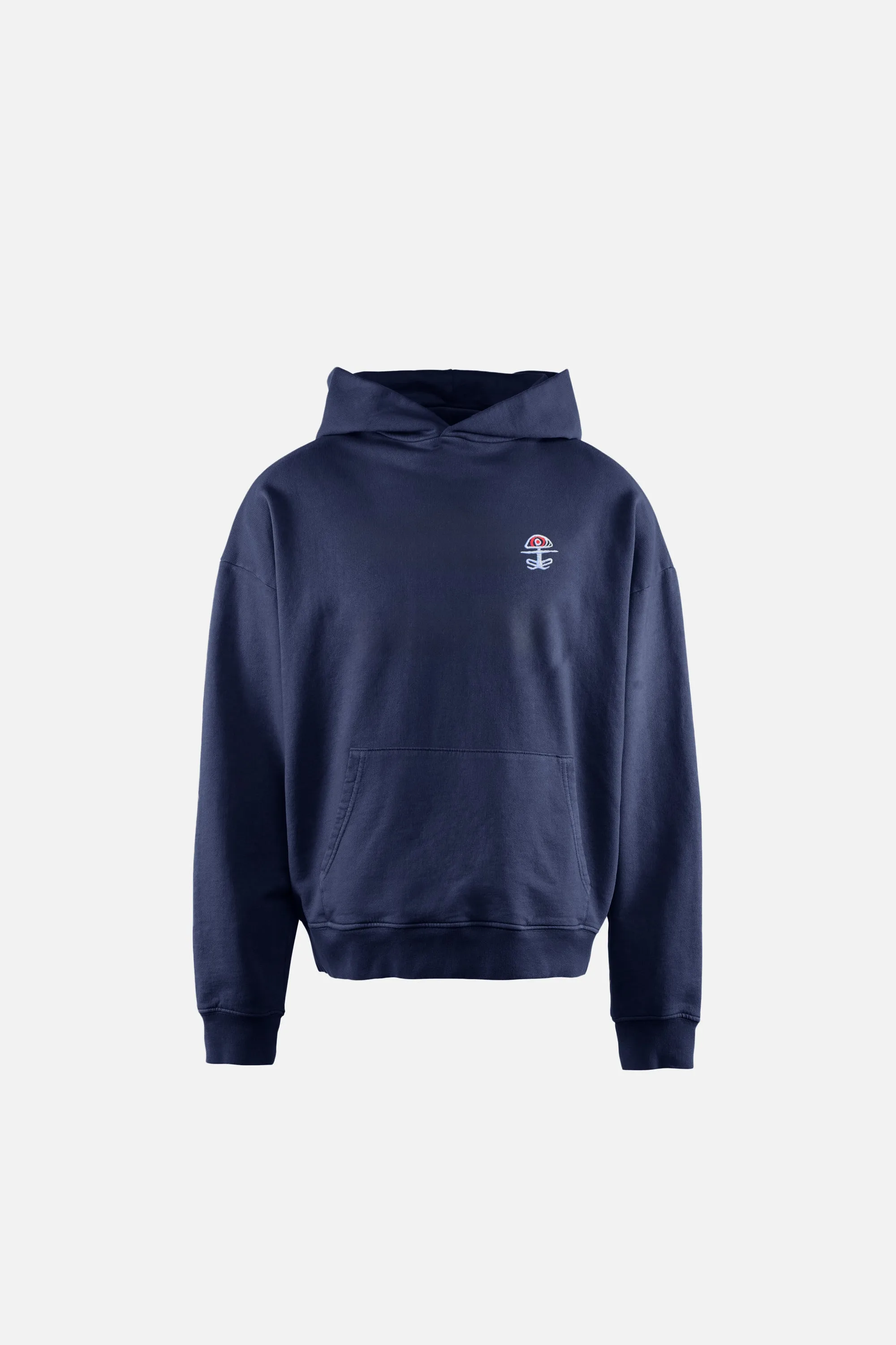 California Cotton Hoodie, Chakra Navy sold by District Vision