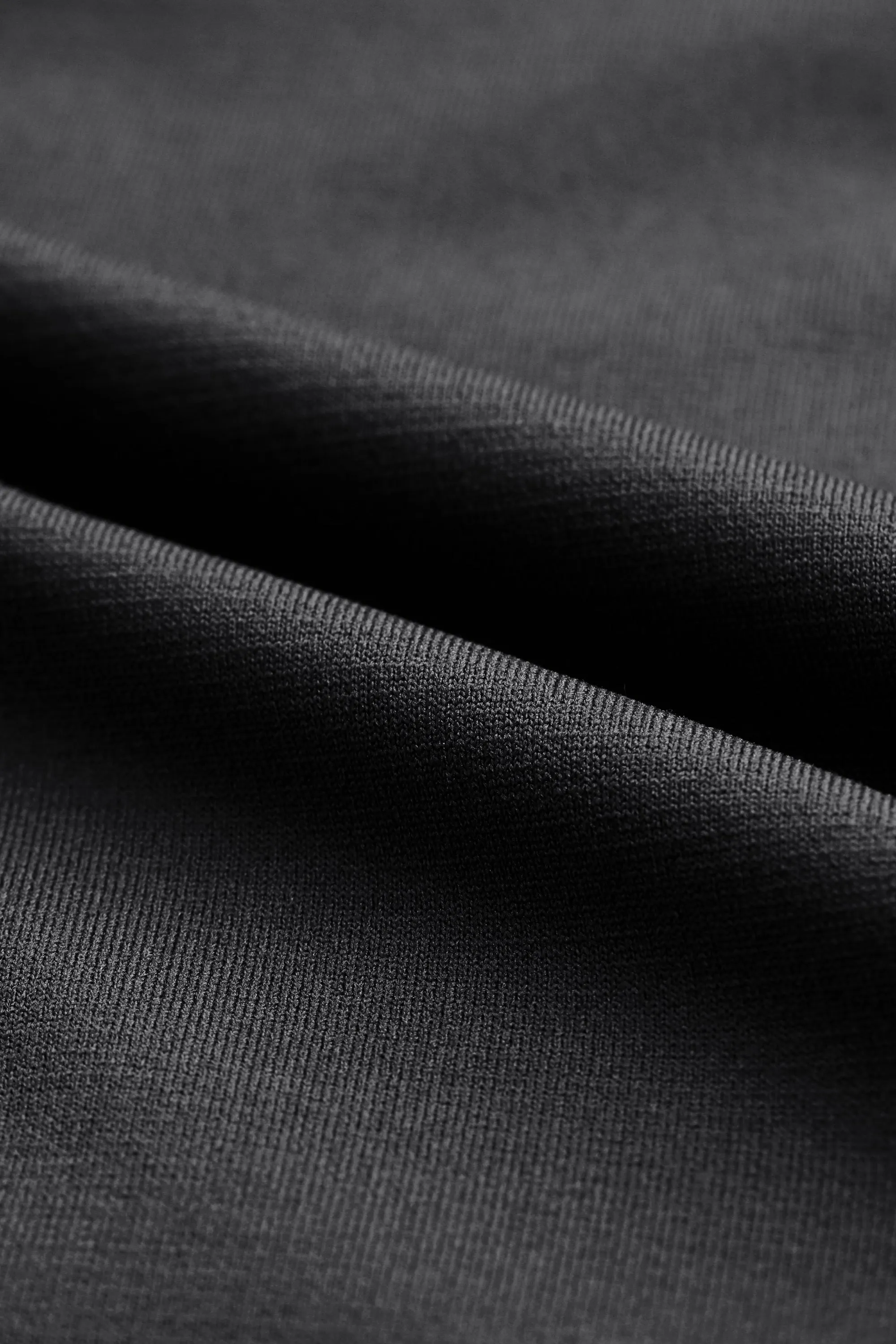 Hooded Fitted Grid Fleece, Black sold by District Vision product image thumbnail 4