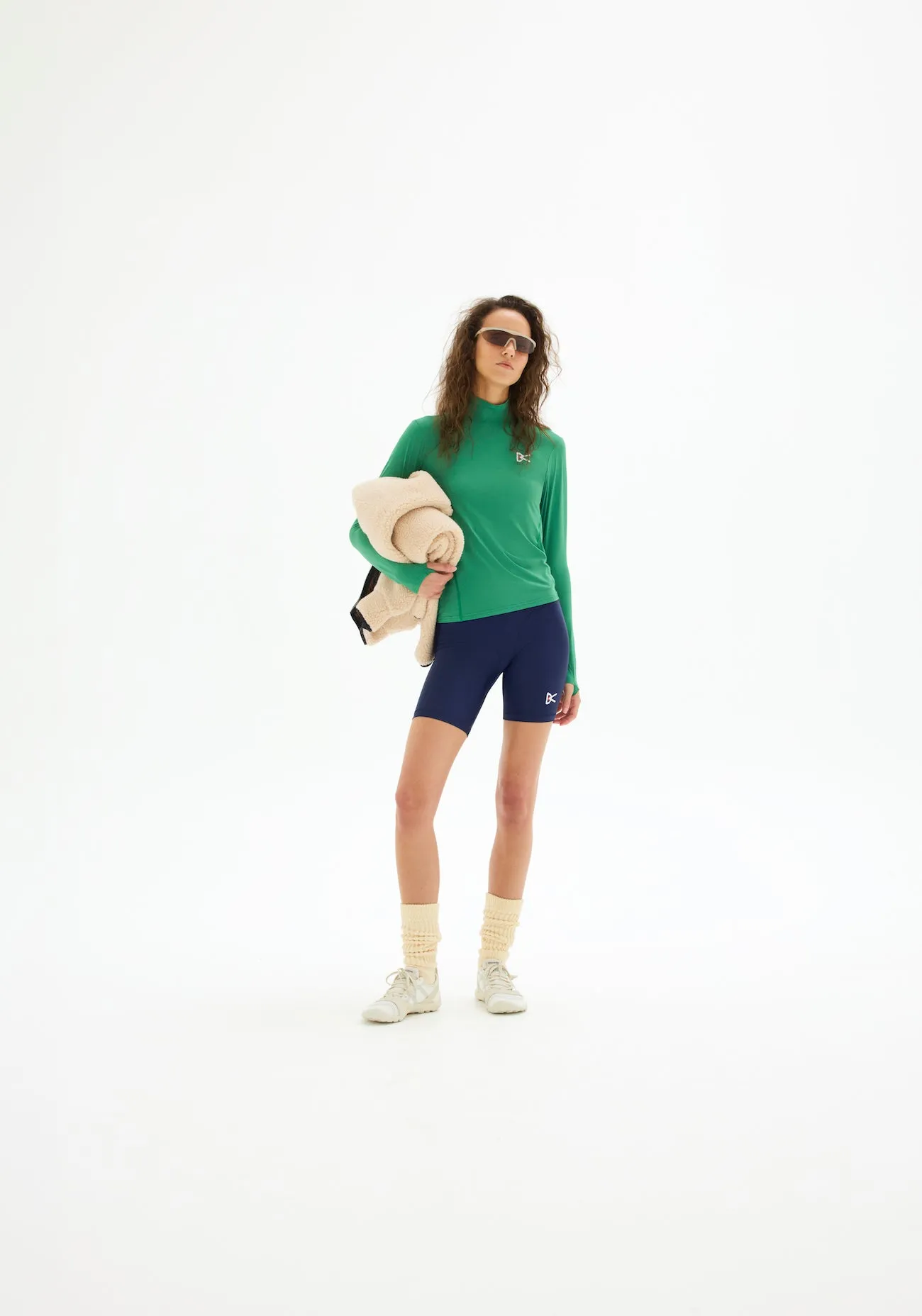 Paneled Long Sleeve Tee, Spring Green sold by District Vision product image thumbnail 3