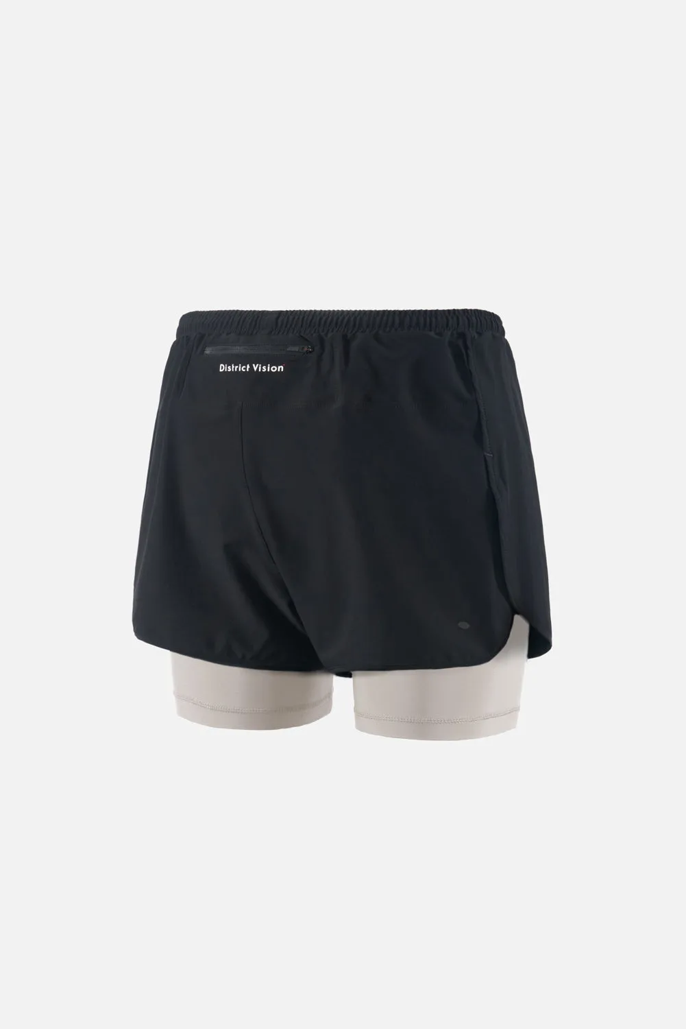 Layered Trail Shorts, Black/Dove sold by District Vision product image thumbnail 2