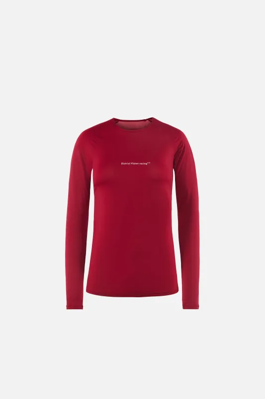 Ultralight Aloe Long Sleeve Fitted Tee, Cardinal sold by District Vision