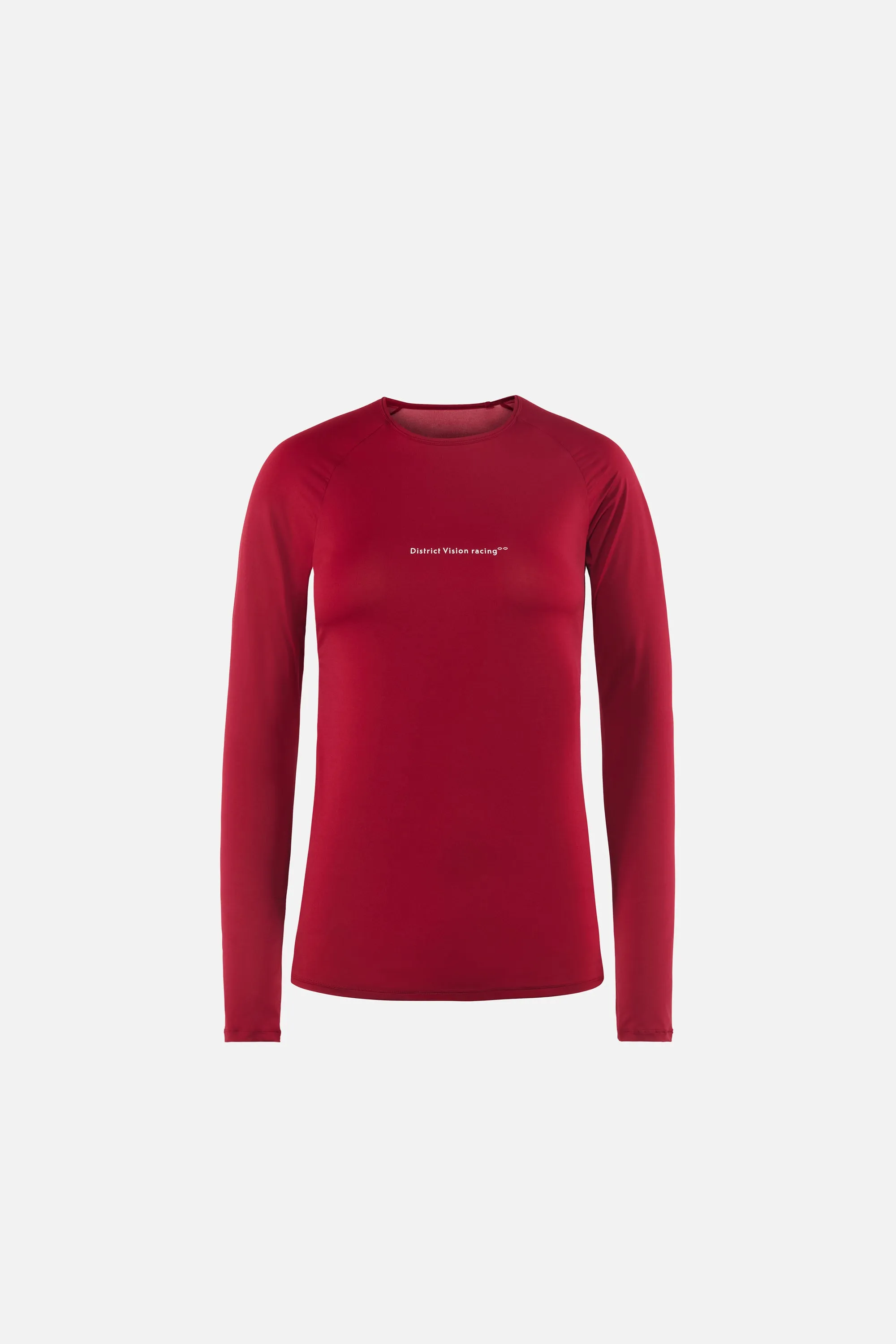 Ultralight Aloe Long Sleeve Fitted Tee, Cardinal sold by District Vision