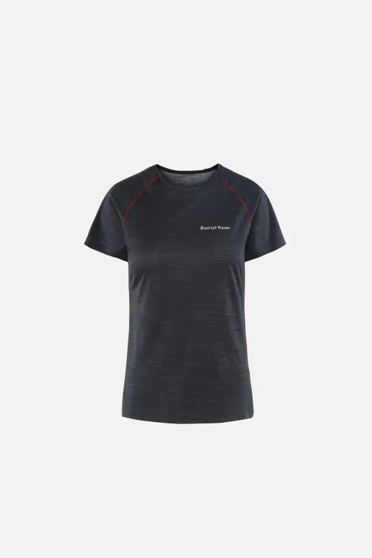 Merino Short Sleeve Fitted Tee, Dark Heather sold by District Vision