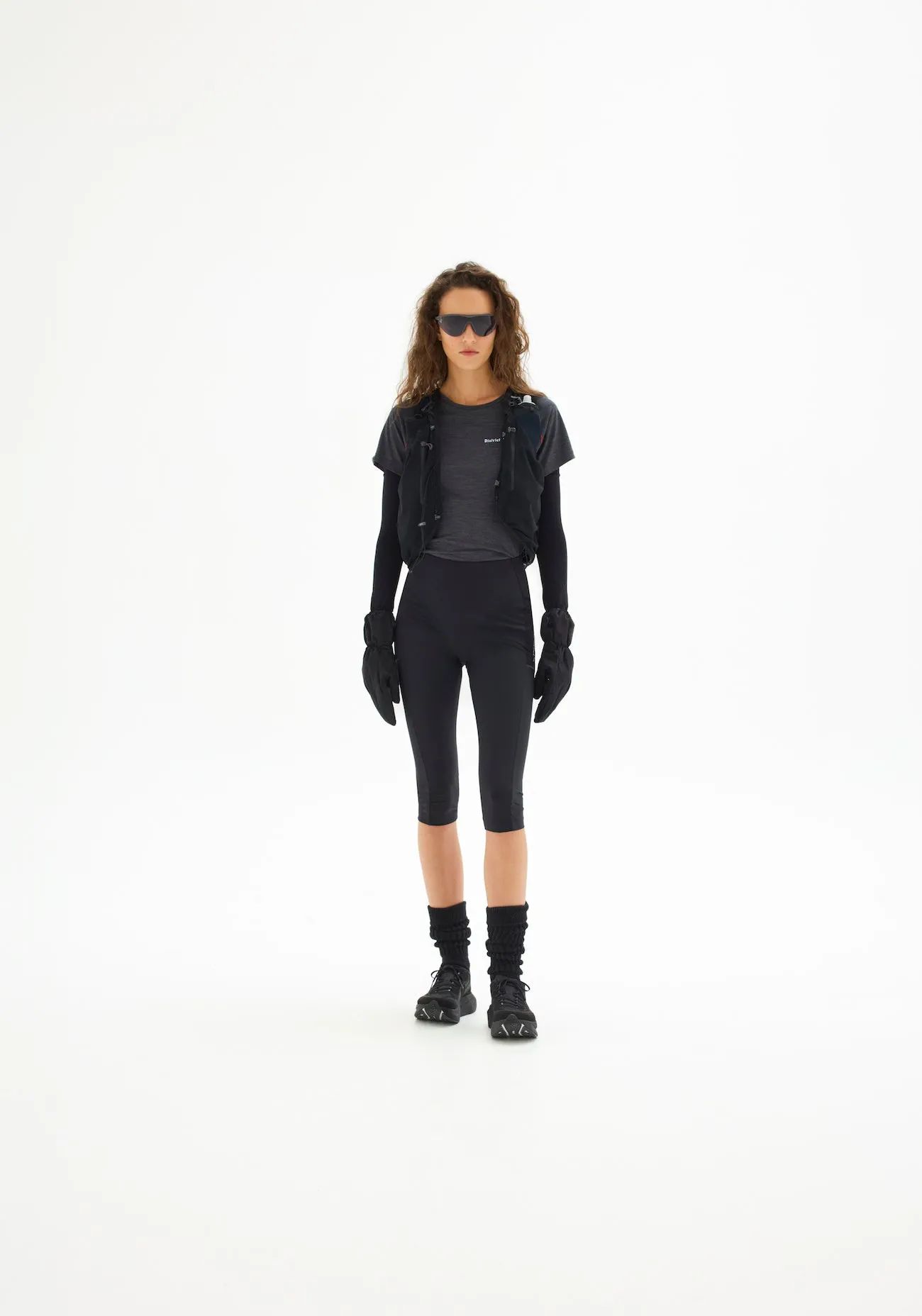 Merino Short Sleeve Fitted Tee, Dark Heather sold by District Vision product image thumbnail 3