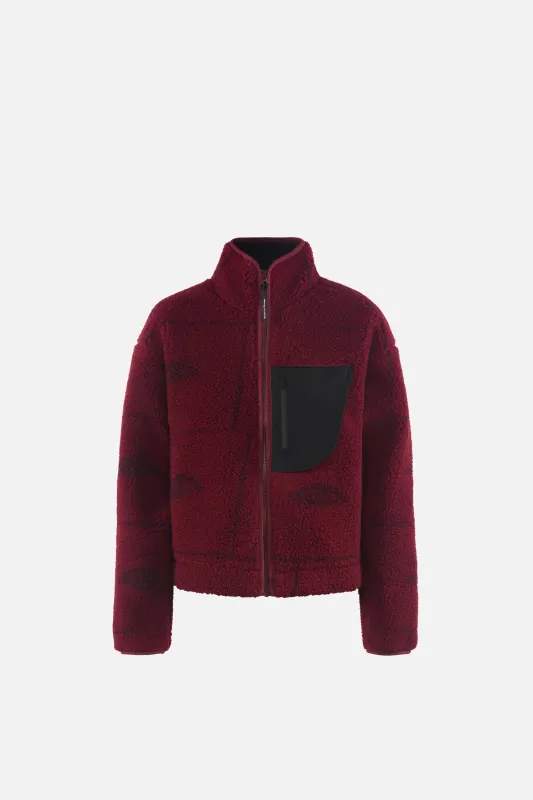 Cropped Pile Fleece, Hollow Visions made by District Vision