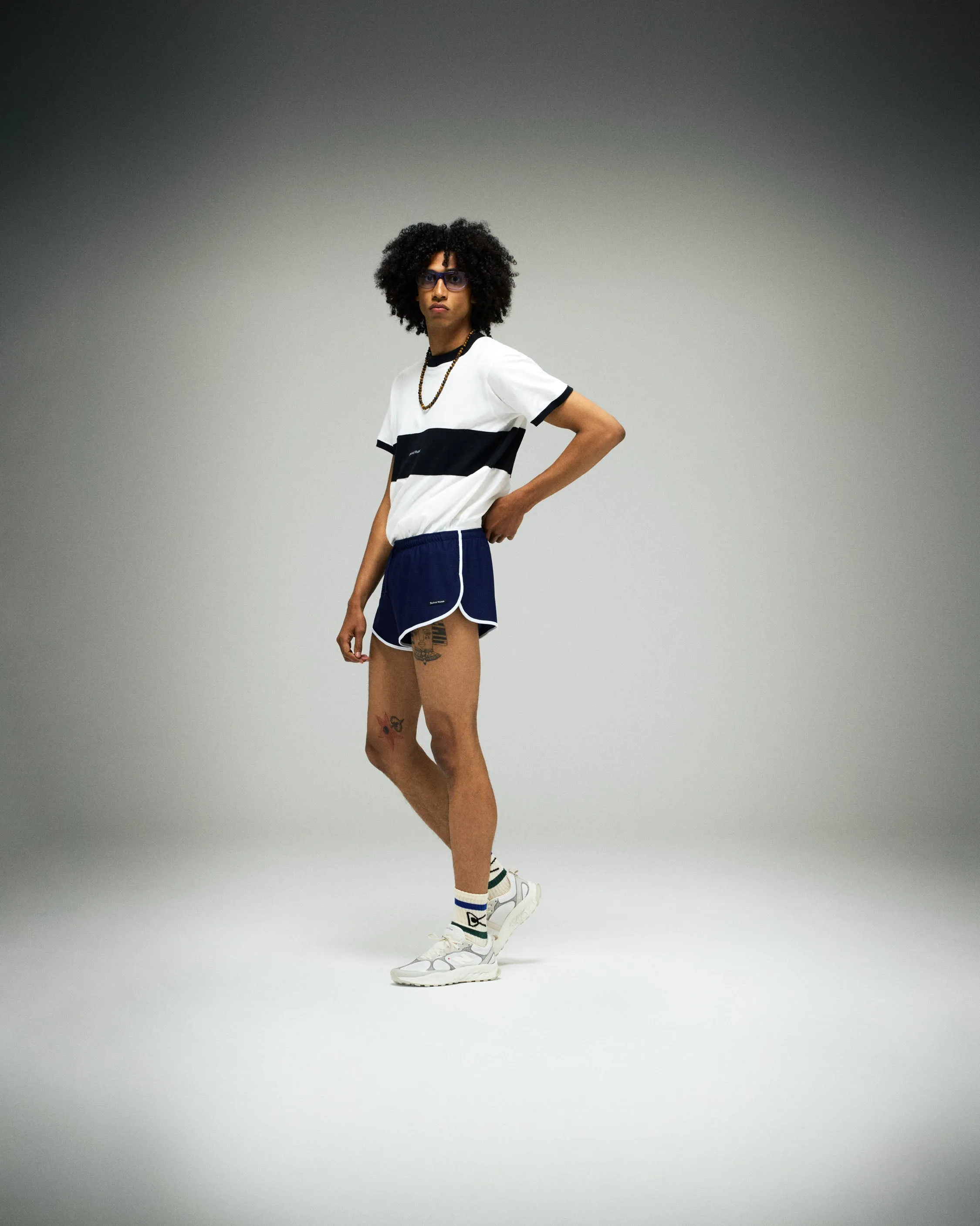 Japan Cotton Ringer Tee, Vintage White-Black sold by District Vision product image thumbnail 3