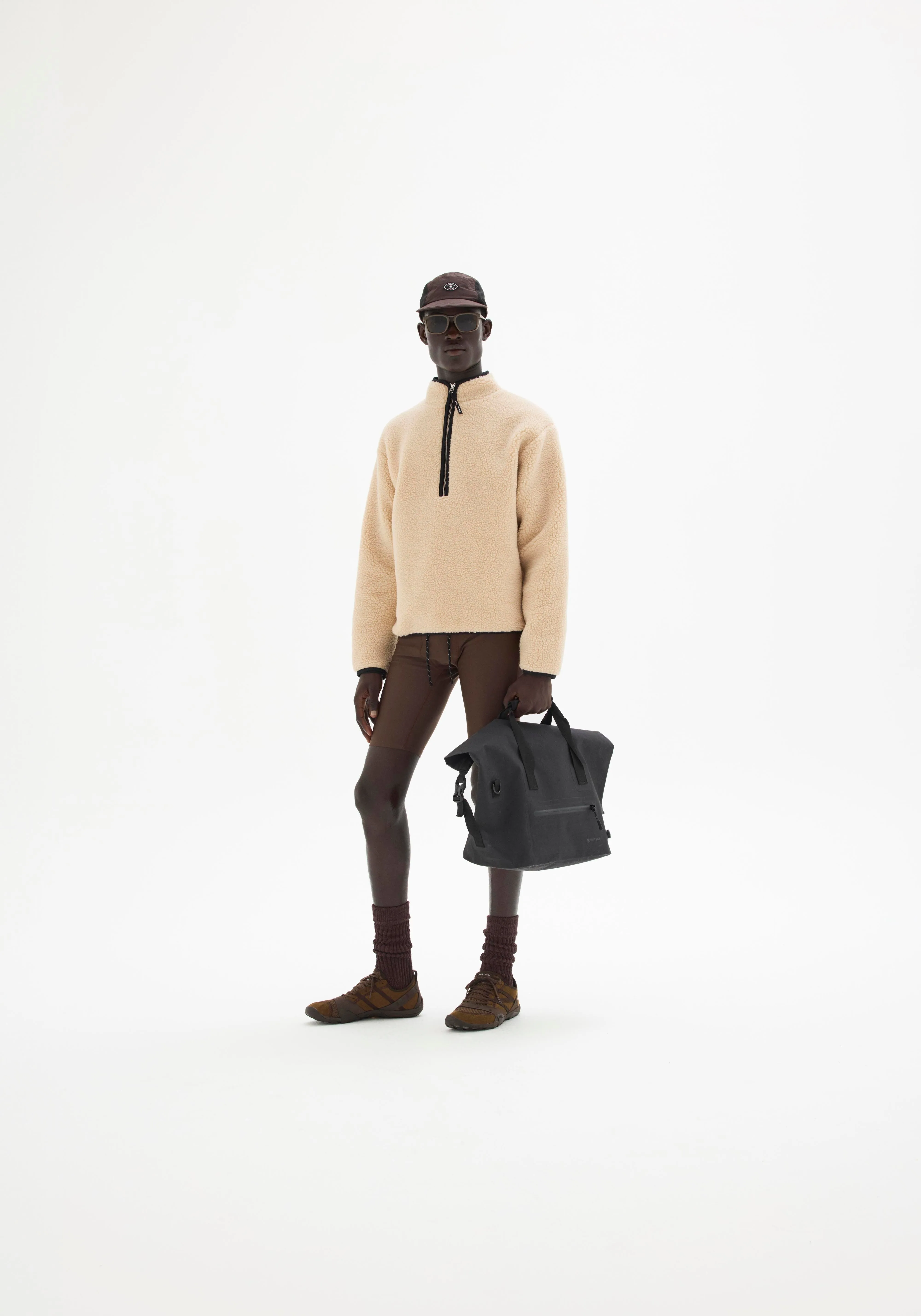 Heavyweight Half-Zip Pile Fleece, Quartz sold by District Vision product image thumbnail 3