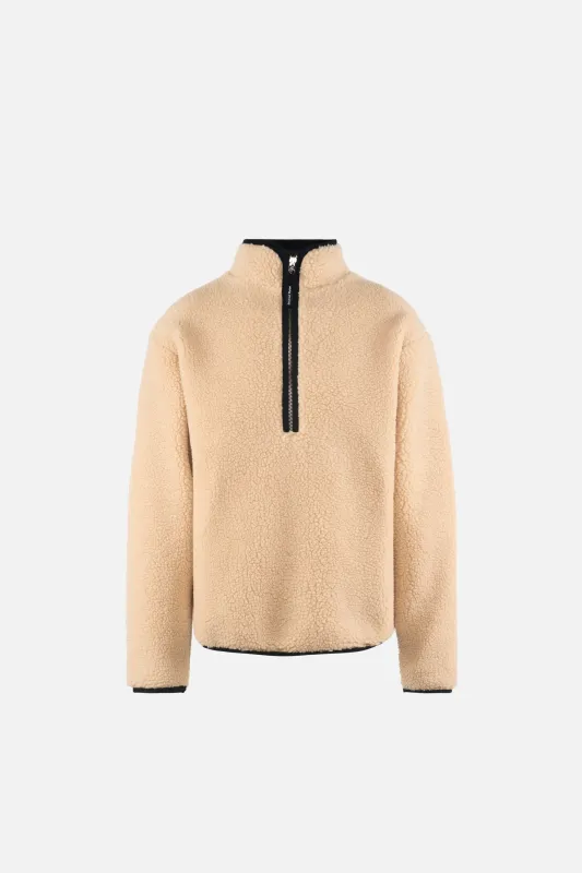 Heavyweight Half-Zip Pile Fleece, Quartz sold by District Vision