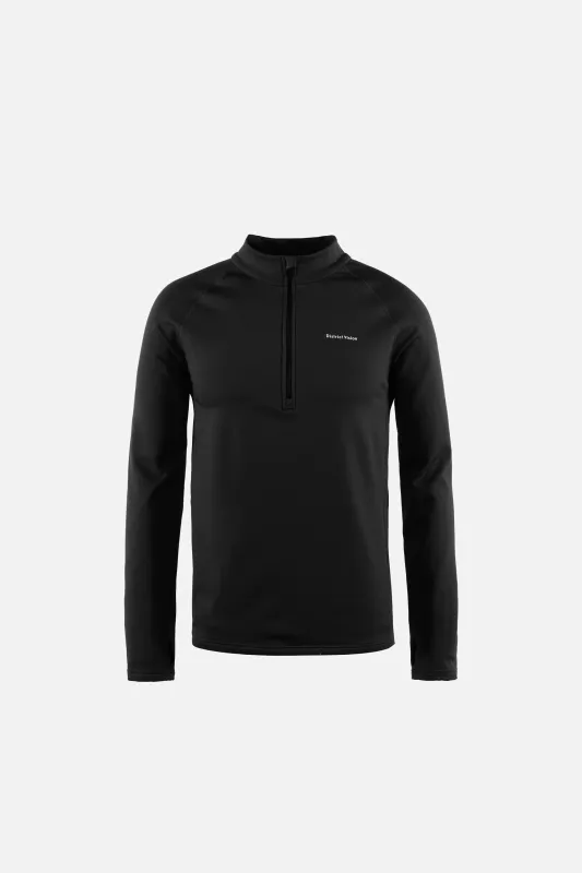 Half Zip Grid Fleece, Black sold by District Vision