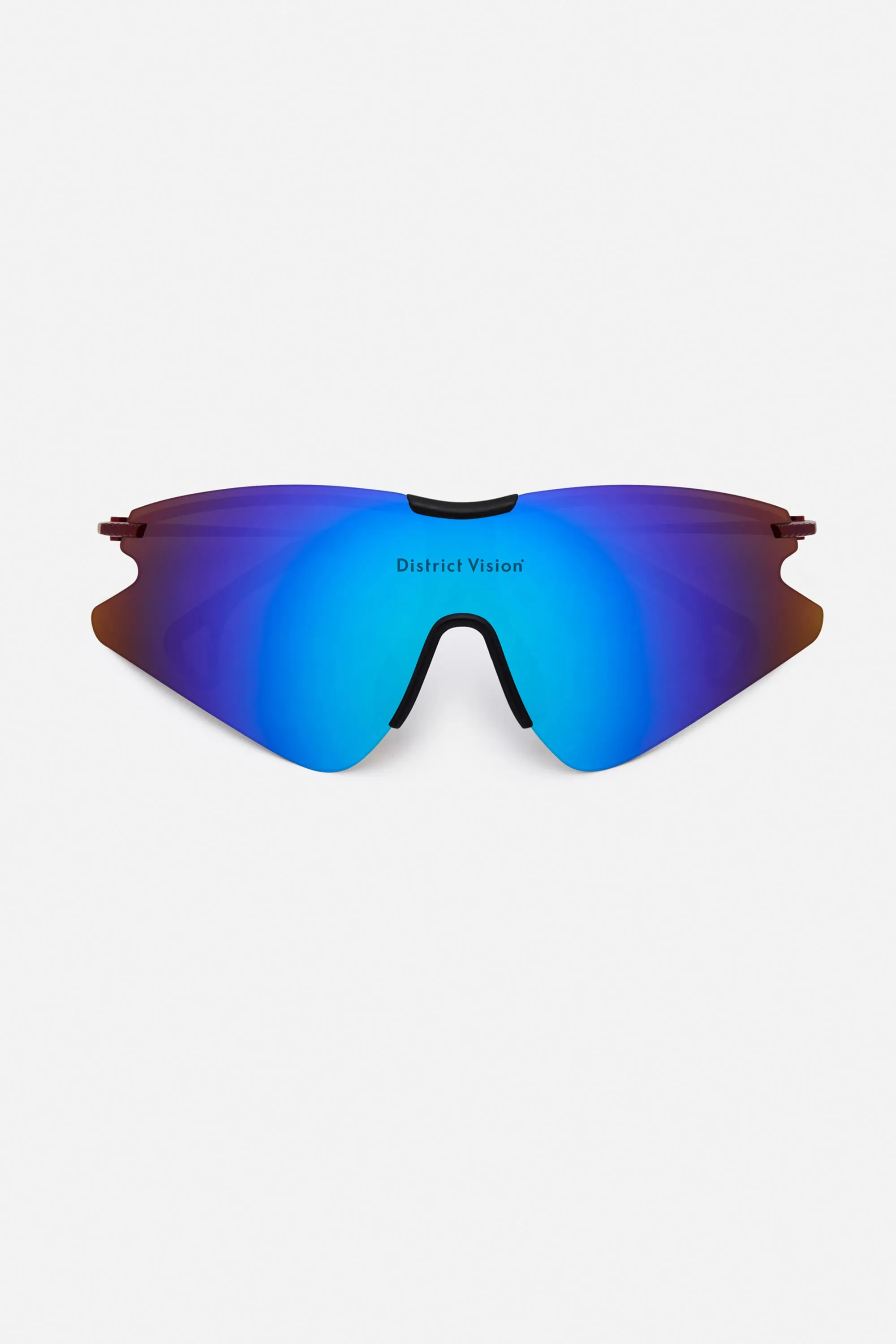 Kohei Aero Blade Ti Oxblood, D+ Blue Mirror sold by District Vision