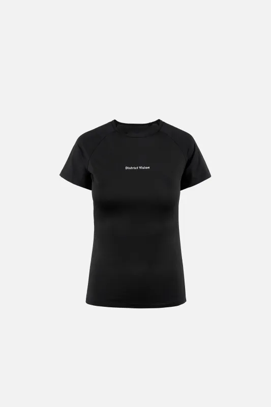 Aloe Short Sleeve Fitted Tee, Black sold by District Vision