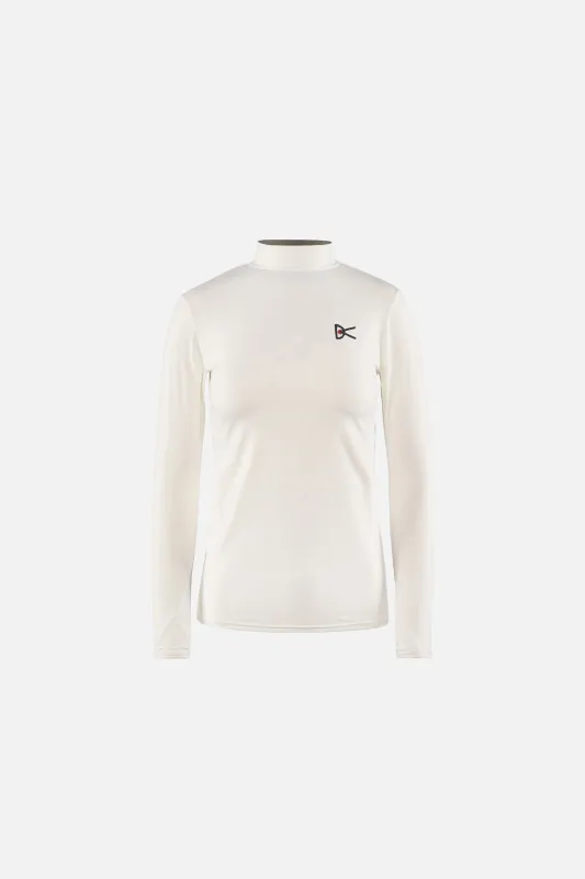 Paneled Long Sleeve Mock Tee, Lunar White sold by District Vision