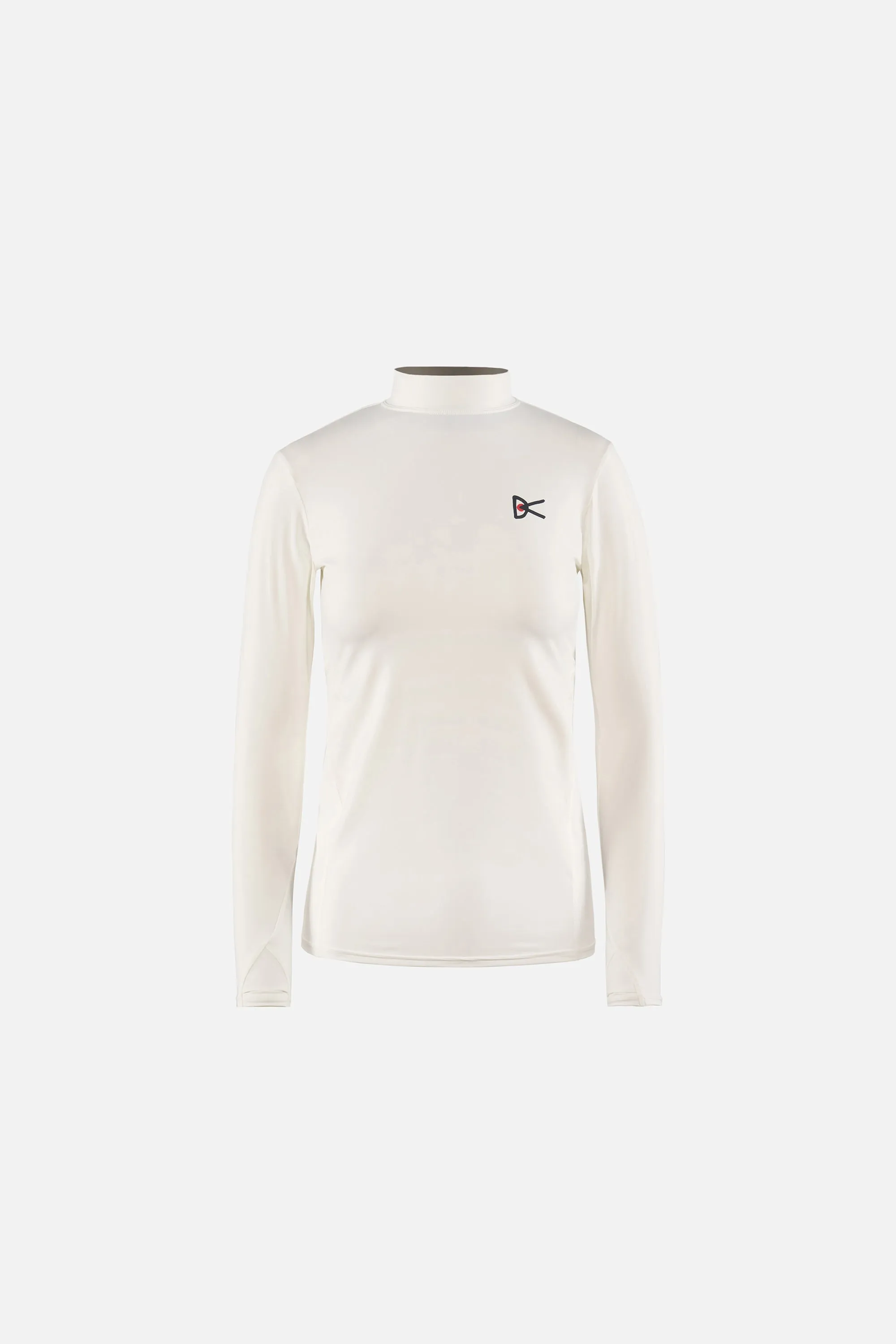 Paneled Long Sleeve Mock Tee, Lunar White sold by District Vision