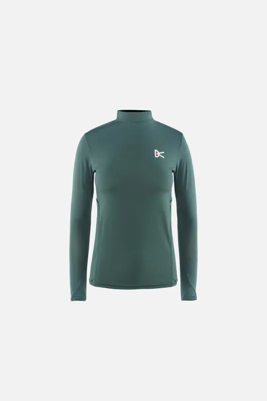 Paneled Long Sleeve Mock Tee, Spruce made by District Vision