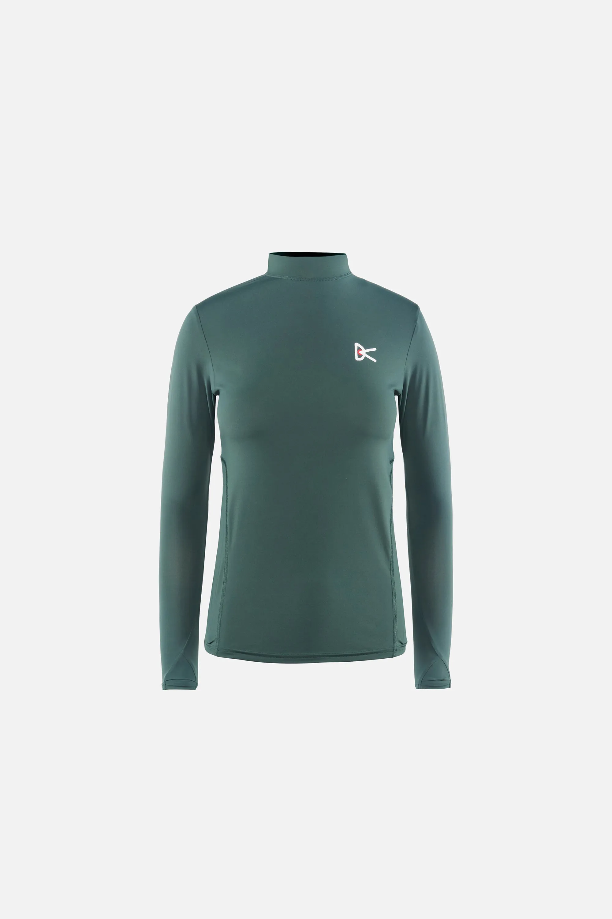Paneled Long Sleeve Mock Tee, Spruce sold by District Vision