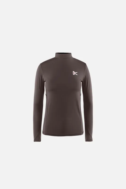 Paneled Long Sleeve Mock Tee, Earth sold by District Vision