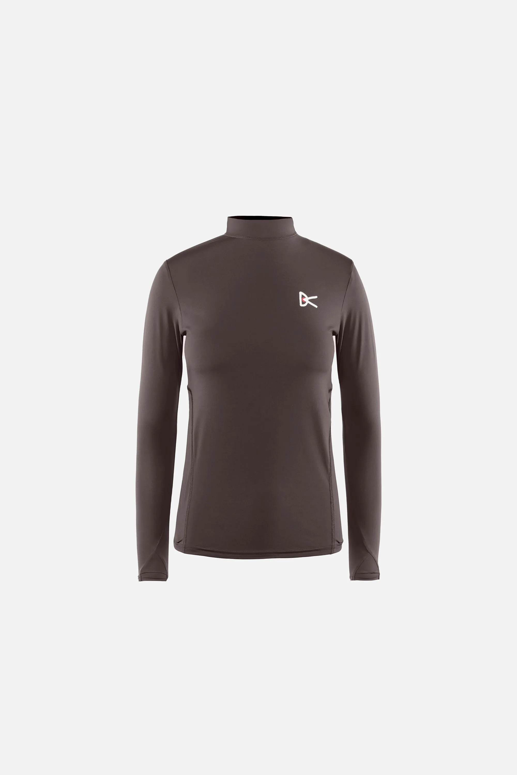 Paneled Long Sleeve Mock Tee, Earth sold by District Vision