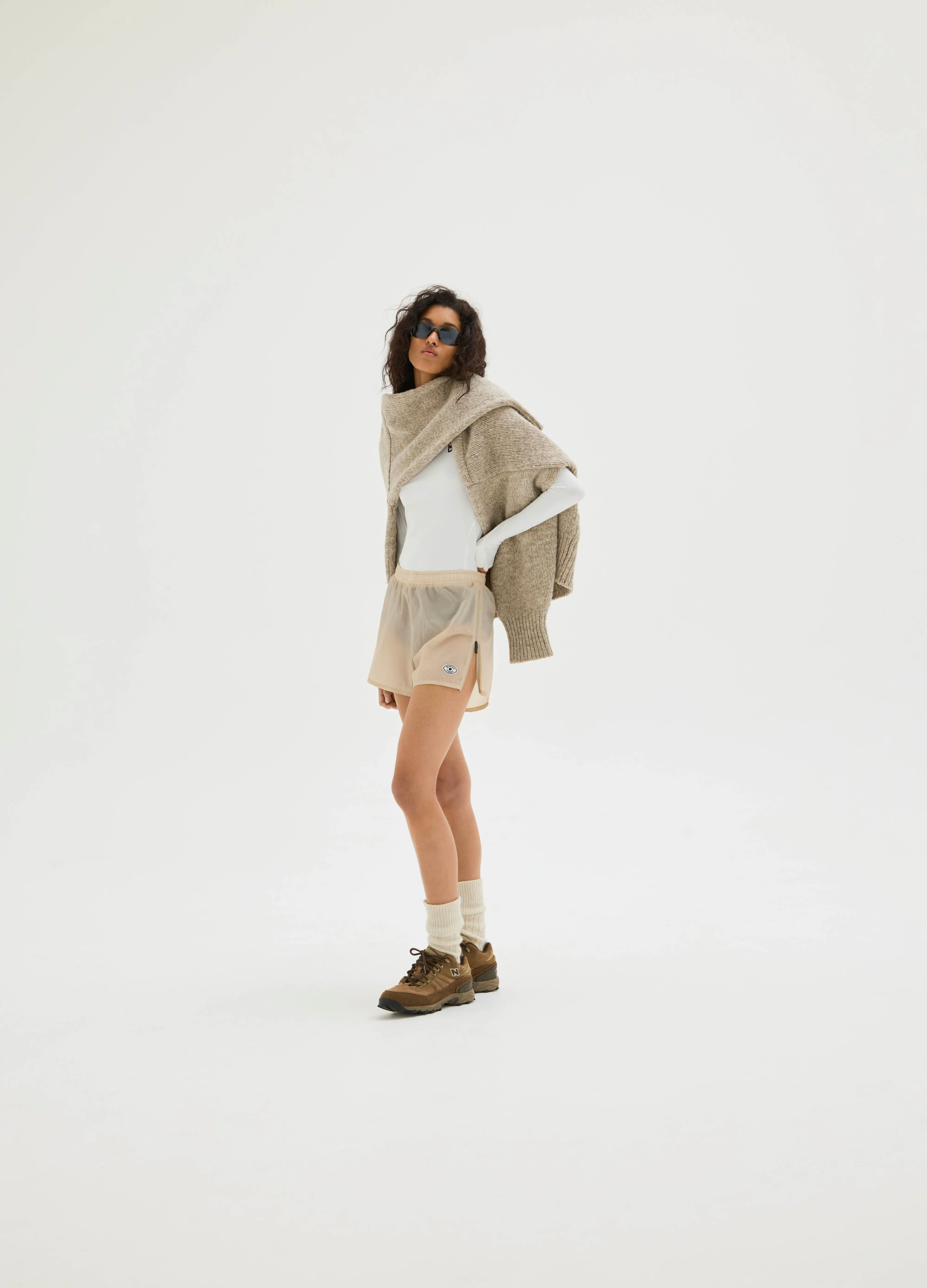 Ultralight Zippered Hiking Shorts, Chalk sold by District Vision product image thumbnail 3