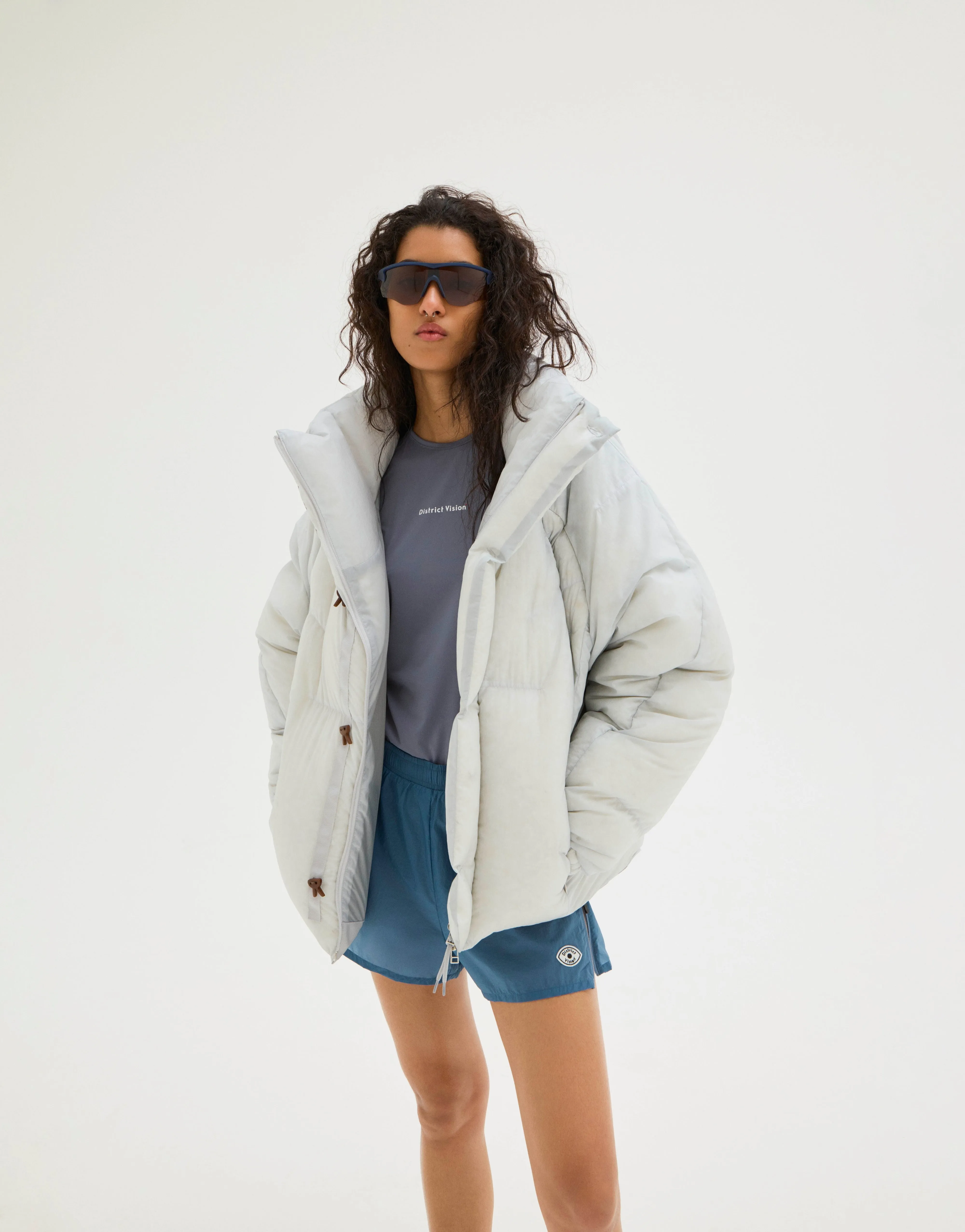 Aloe Long Sleeve Fitted Tee, Marine sold by District Vision product image thumbnail 3