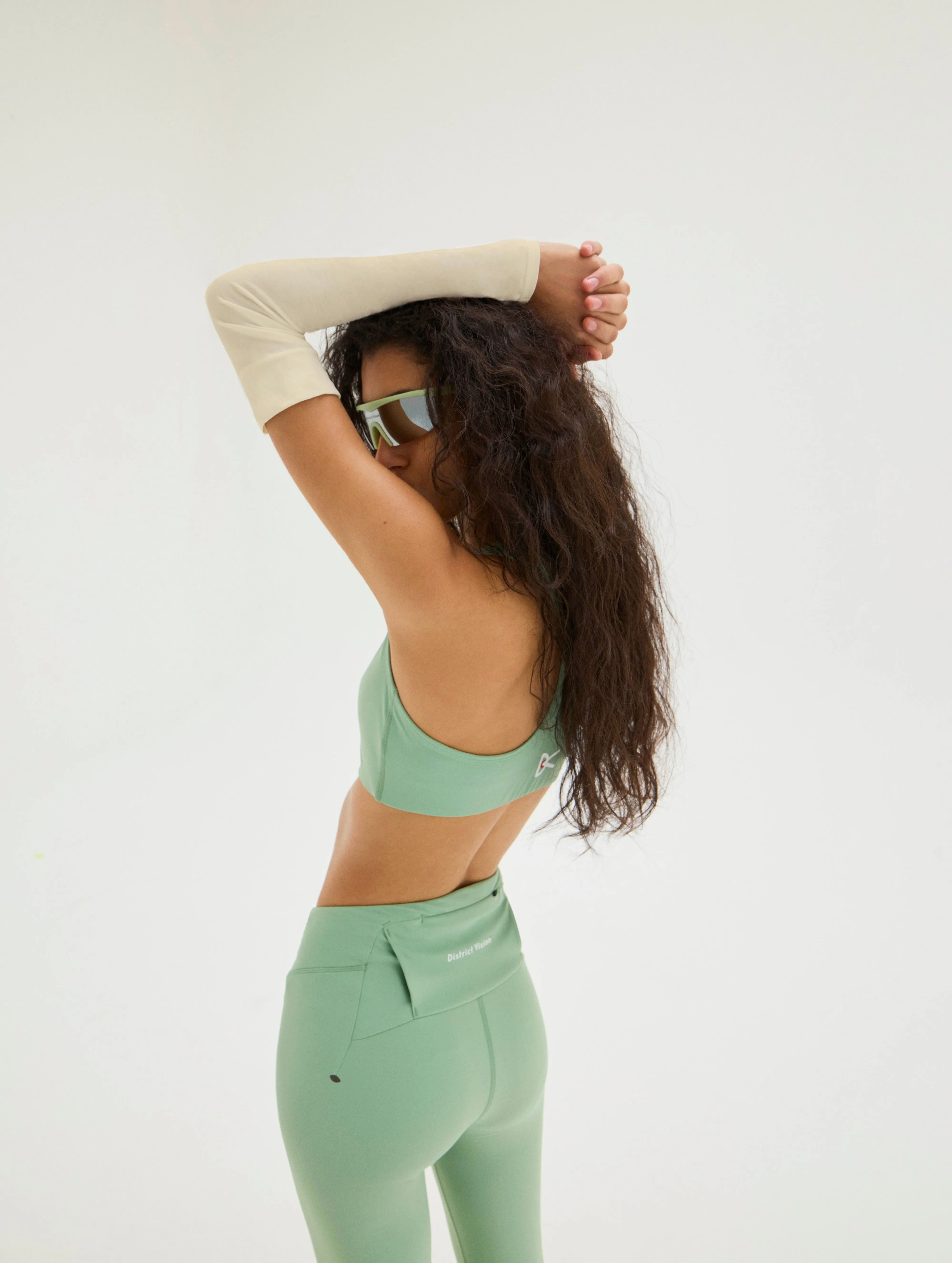 Twin Layer Medium Support Bra, Mint sold by District Vision product image thumbnail 4