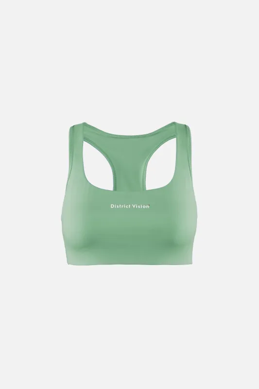 Twin Layer Medium Support Bra, Mint made by District Vision