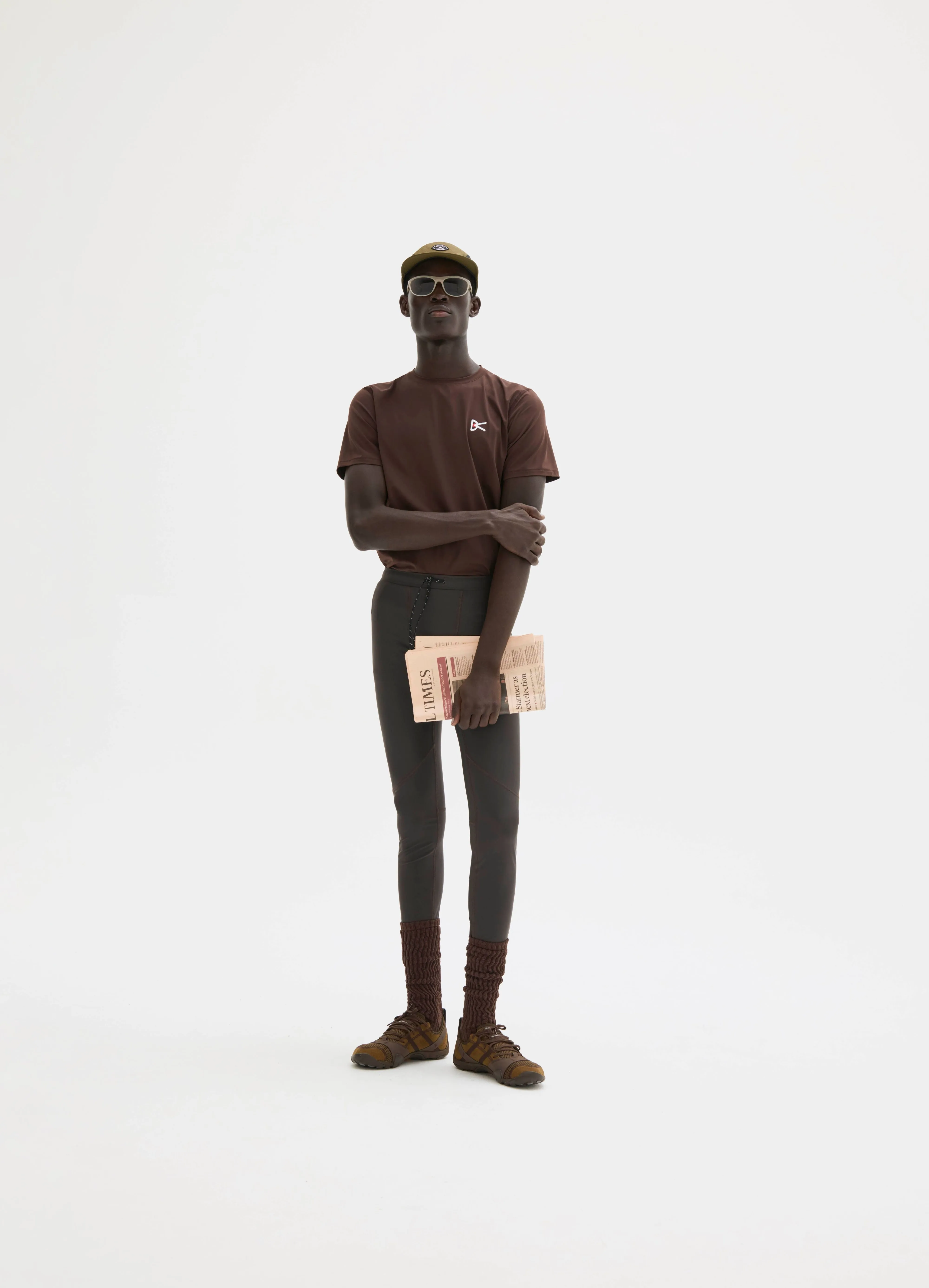 Full-Length Recycled Tights, Slate Brown sold by District Vision product image thumbnail 3