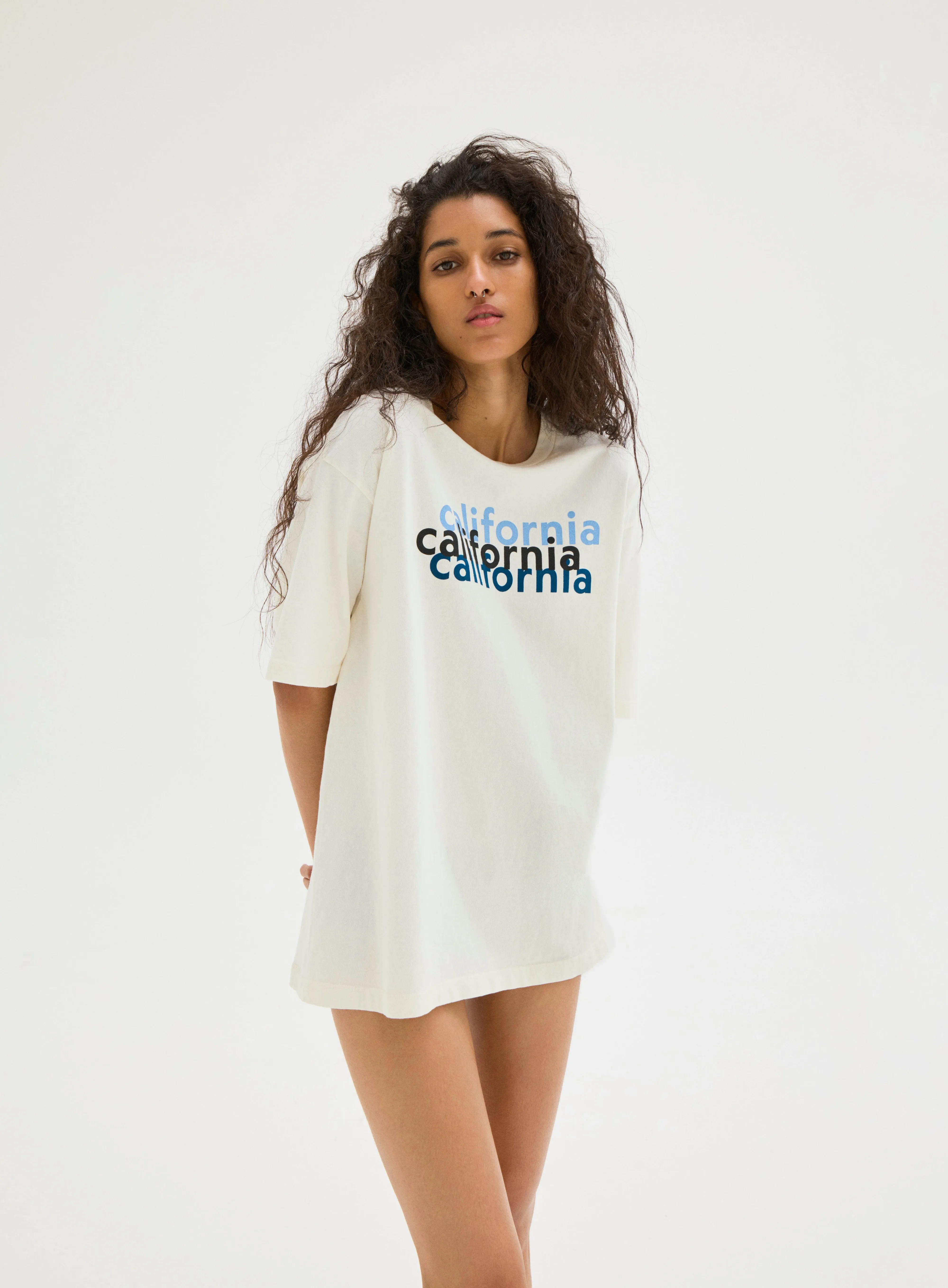 California Cotton Tee, White California sold by District Vision product image thumbnail 4