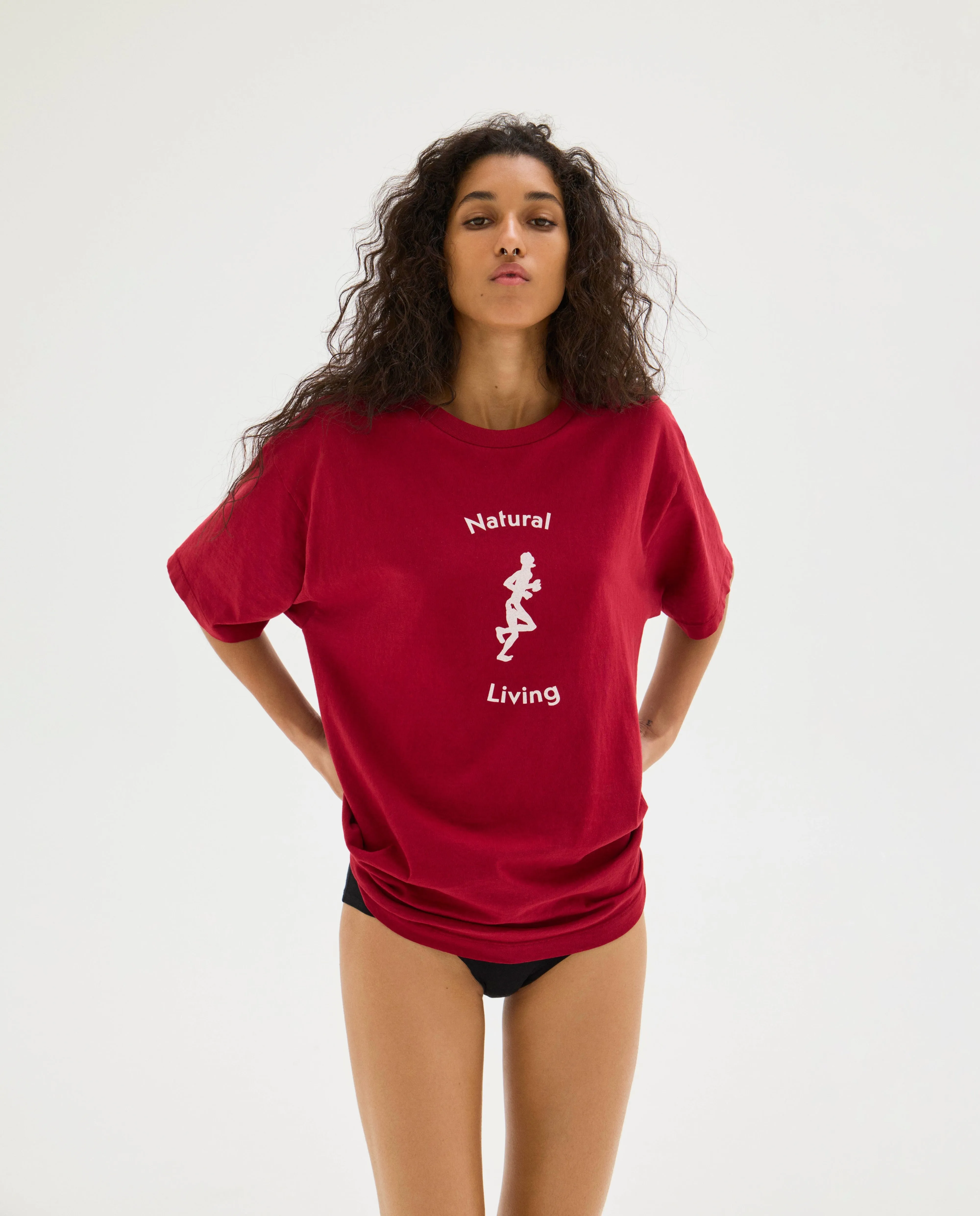California Cotton Tee, Red Living sold by District Vision product image thumbnail 4