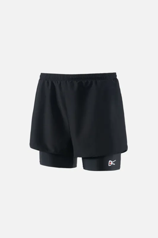 Layered Trail Shorts, Black made by District Vision