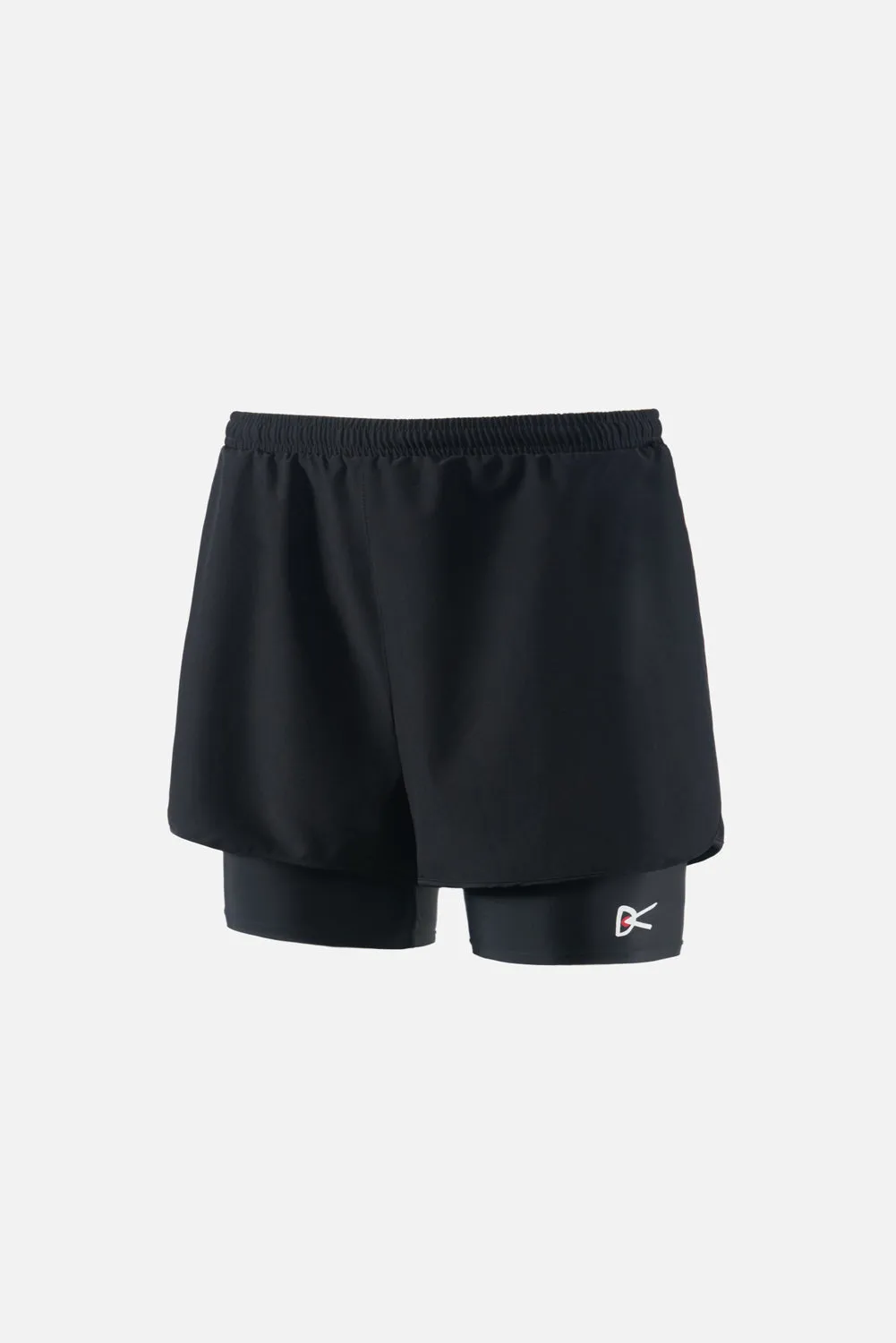 Layered Trail Shorts, Black sold by District Vision