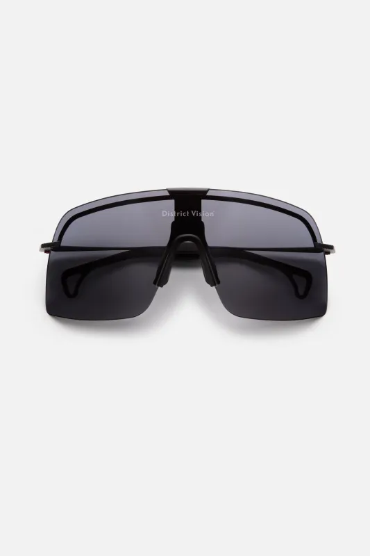 Yusuke Alpine Blade Ti Graphite, D+ Onyx Mirror made by District Vision