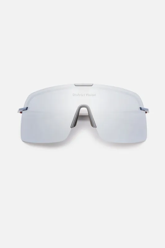 Yusuke Alpine Blade Ti Cool Gray, D+ Silver Flash Mirror made by District Vision