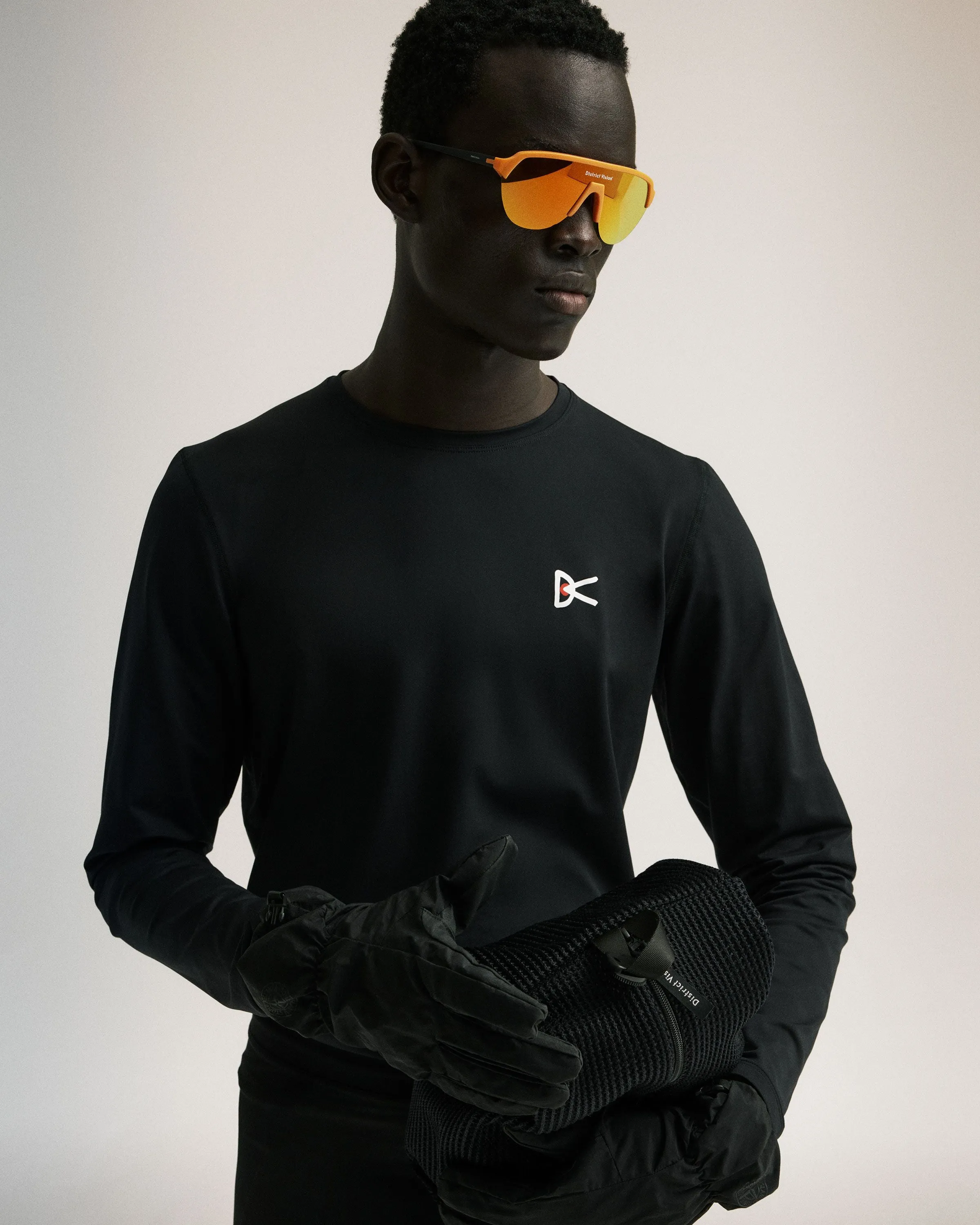 Lightweight Long Sleeve Tee, Black sold by District Vision product image thumbnail 3