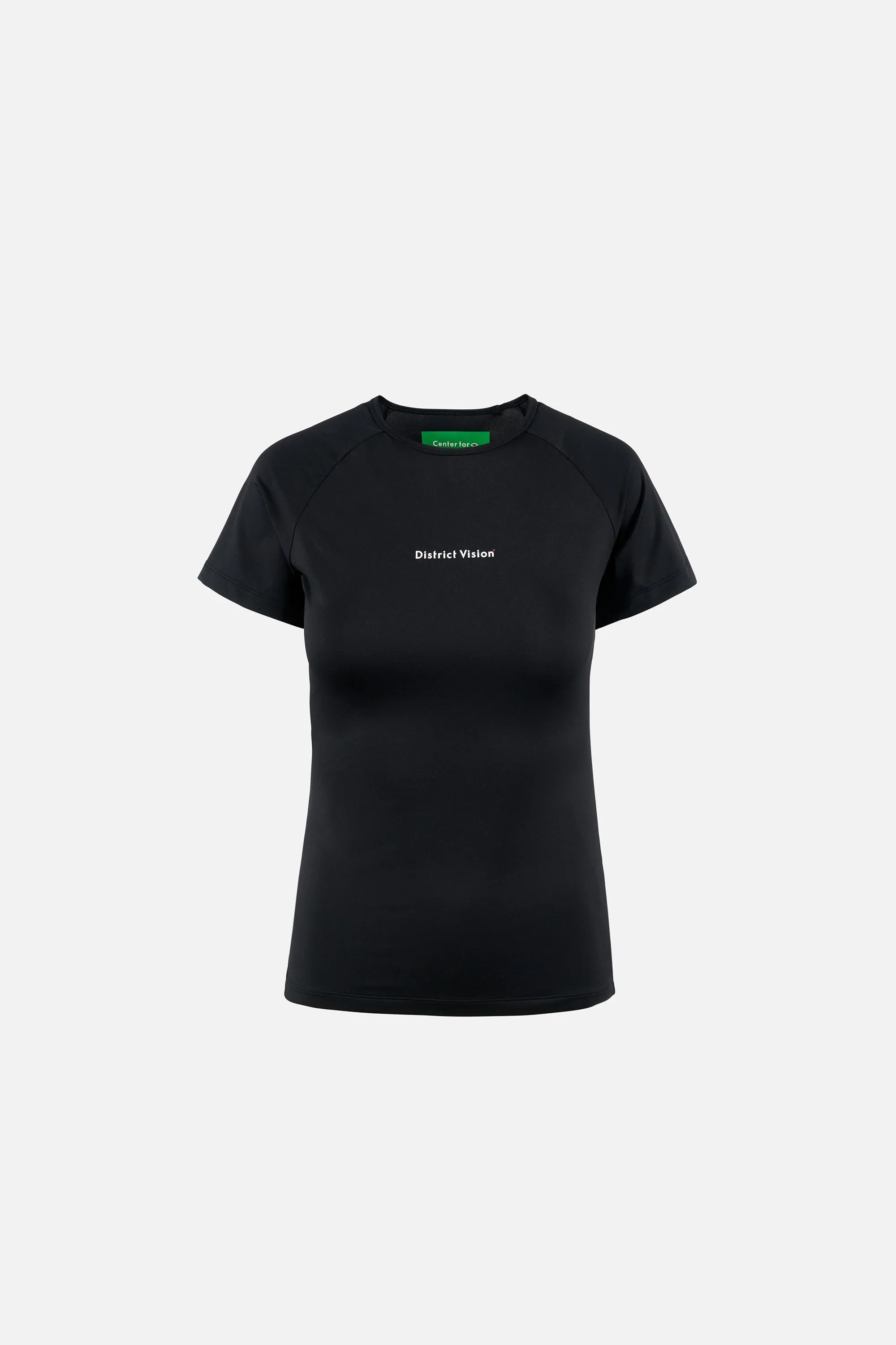 Lightweight Short Sleeve Fitted Tee, Black sold by District Vision
