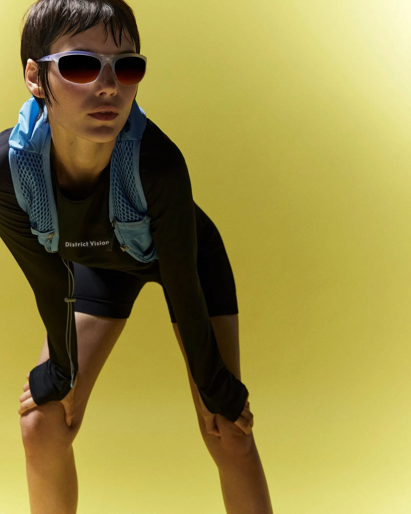 Lightweight Long Sleeve Fitted Tee, Black sold by District Vision product image thumbnail 4